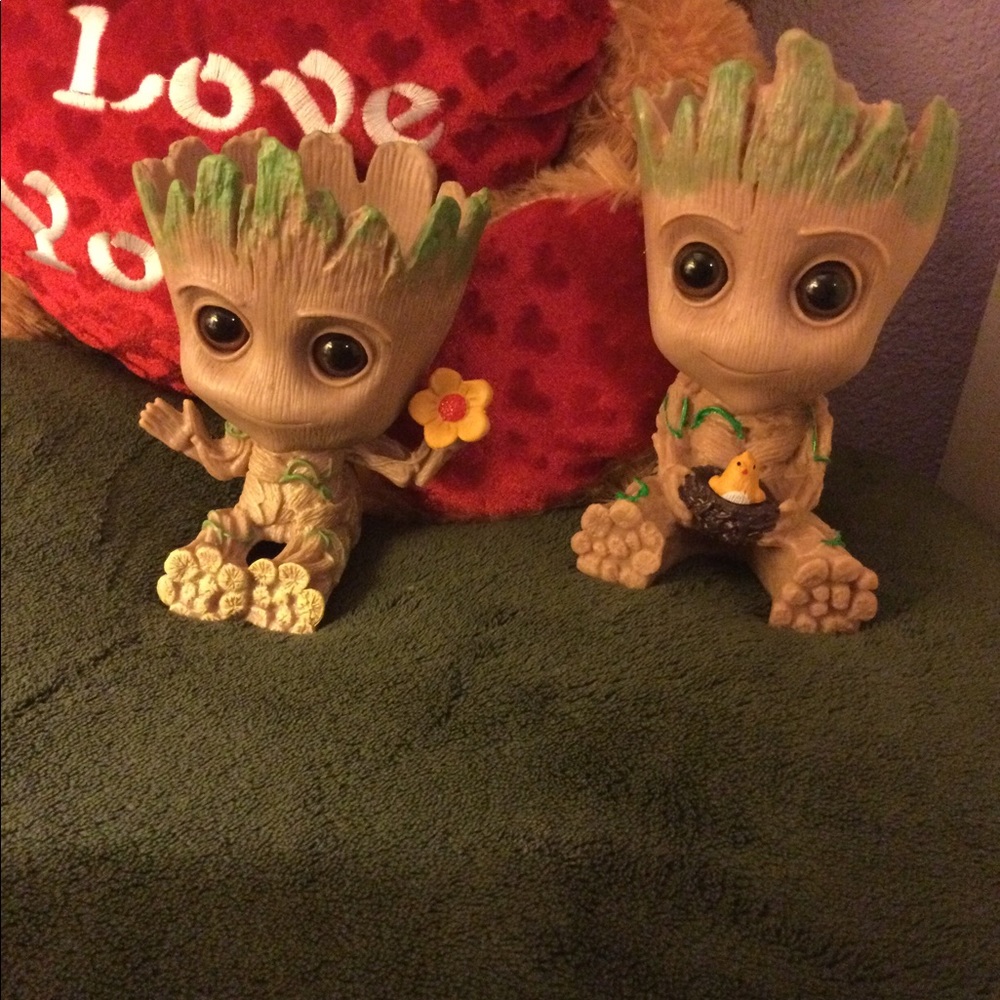 Duo Baby Groot planter